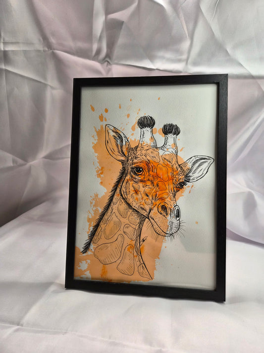 Illustration animaux -Girafe