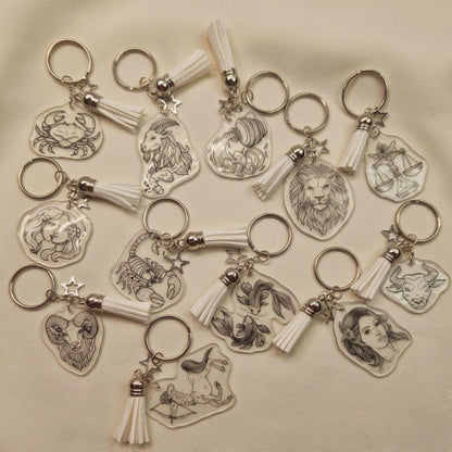 Porte-clés faits main - Signes astrologiques