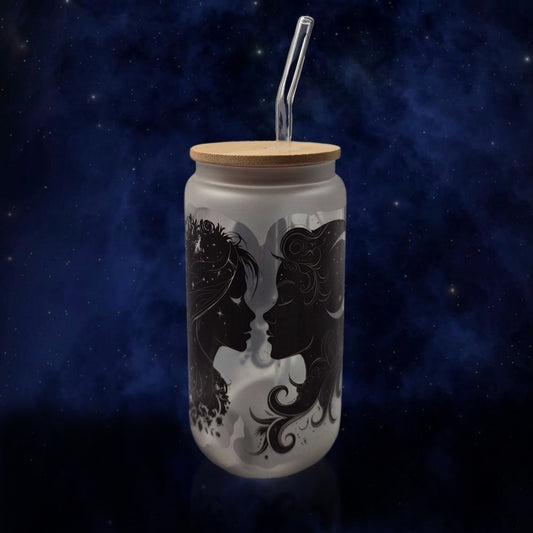 Gobelet en verre givré Sorcières